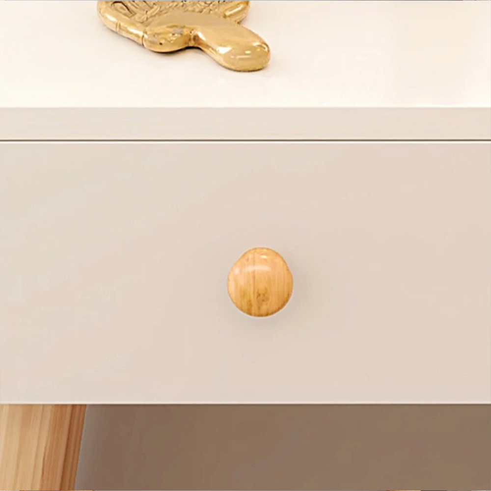 Weiße Schminktisch mit Spiegel – Skandinavischer Stil, 70×40×85 cm