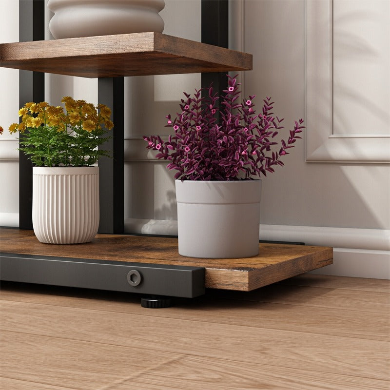 Loft-Pflanzenständer im rustikalen Stil – Pflanzregal für Blumentöpfe