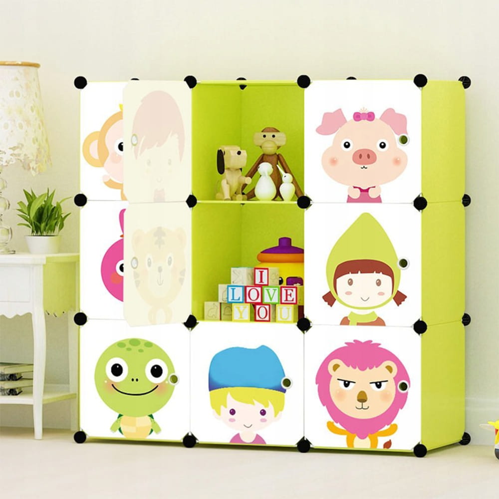 Faltbarer Modulare Kinderschrank – Intelligente Organisation mit buntem Design