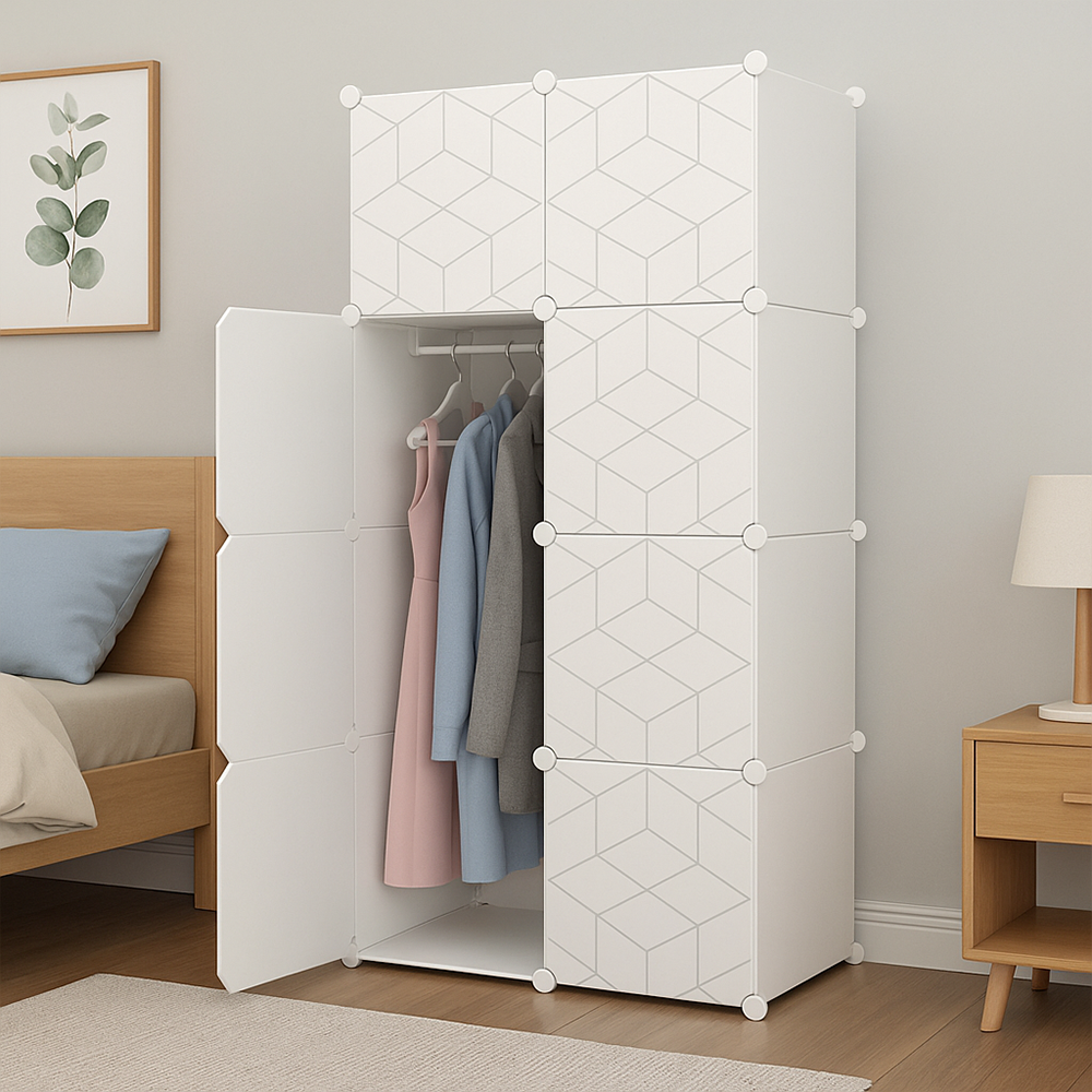 Modularer Schrank 147x75x47 cm – geräumig, robust und leicht zu montieren