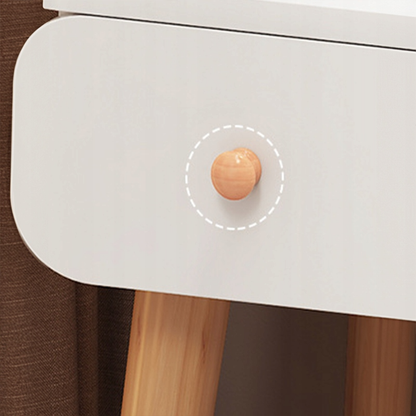 Weißer Schminktisch mit Spiegel, 80x40x120 cm – modernes Möbelstück für Schlafzimmer oder Badezimmer