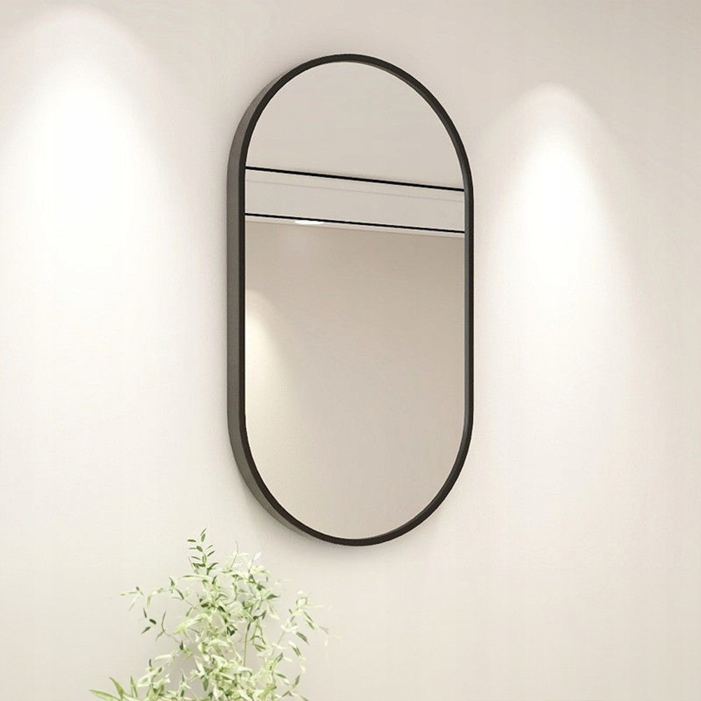 Dekorativer Spiegel 75 x 40 cm – einfache Montage, modernes Design für Bad, Flur oder Schlafzimmer