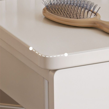 Weißer Schminktisch mit Spiegel 80x40x125,5 cm – Eleganz und Funktionalität für das Schlafzimmer