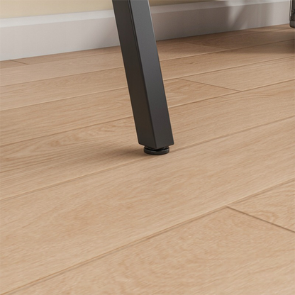 Schreibtisch in Eichenoptik hell 100x50 cm mit Metallgestell – industrieller Stil, kompaktes Design, ideal für Büro oder Jugendzimmer