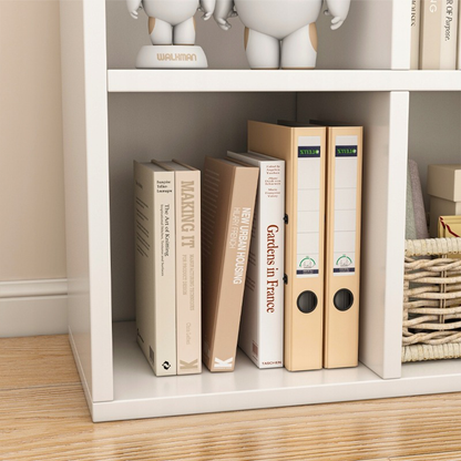 Weißes KALAX 2x3 offenes Bücherregal – Moderne Aufbewahrung aus MDF, 90x30x60 cm