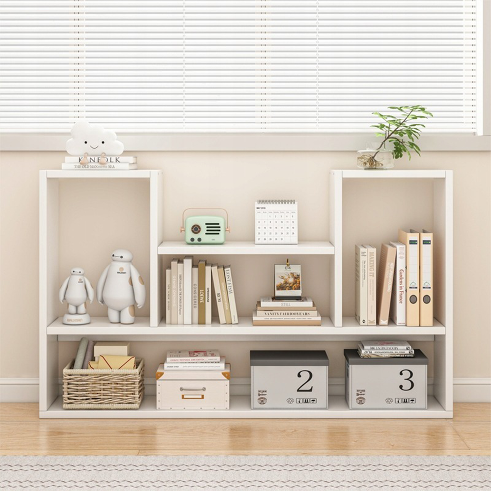 Weißes Regal 100x60x16 cm – Modernes Design, ideal für Bücher und Dekorationen