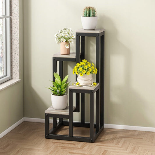 Pflanzenregal aus Metall – 4 Ebenen, modern & loft Stil