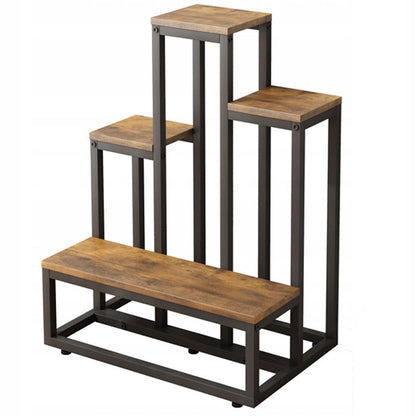 Rustikales Pflanzenregal – 67 cm hoch, im Loft-/Industrie-Stil