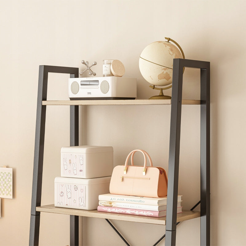 Offenes Regal im rustikalen Loft-Stil, dunkelbraun – 60x147x31 cm