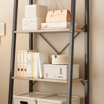 Offenes Regal im rustikalen Loft-Stil, dunkelbraun – 60x147x31 cm