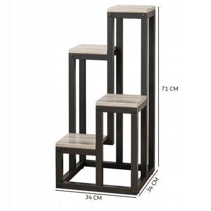 Pflanzenregal aus Metall – 4 Ebenen, modern & loft Stil