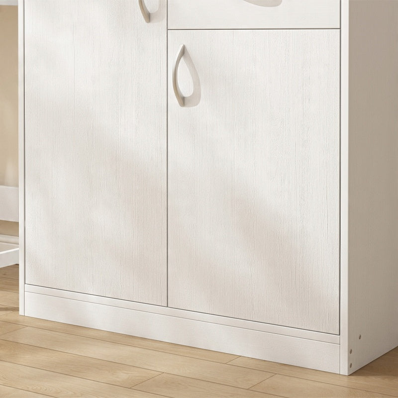 Moderne kommode mit schubladen und regalböden loft-stil weiss schrank mit türen 74 cm