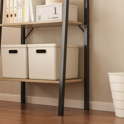 Offenes Regal im rustikalen Loft-Stil, dunkelbraun – 60x147x31 cm