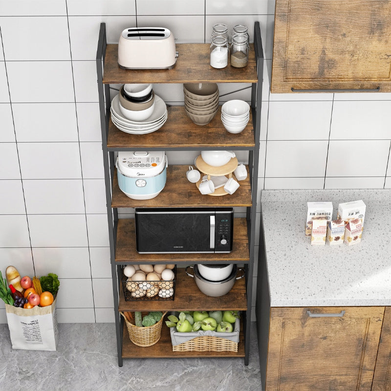 Bücherregal im Industrie-Stil – 66x30x186 cm, MDF und Metall, stabil und elegant im Loft-Design