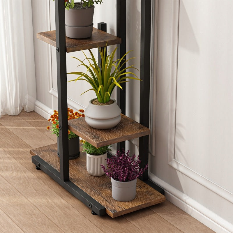Loft-Pflanzenständer im rustikalen Stil – Pflanzregal für Blumentöpfe