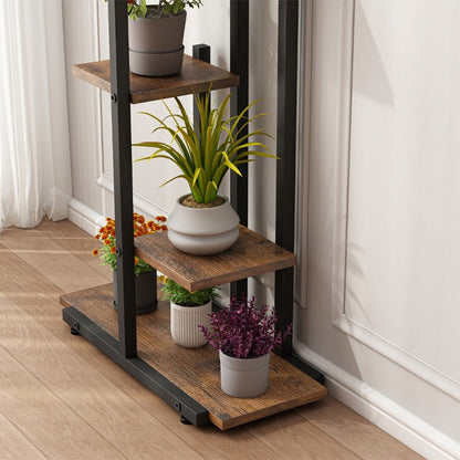 Loft-Pflanzenständer im rustikalen Stil – Pflanzregal für Blumentöpfe