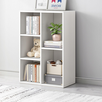 Weißes Bücherregal 80x50 cm – Offenes Regal im skandinavischen Stil, ideal für Bücher und Dekorationen.