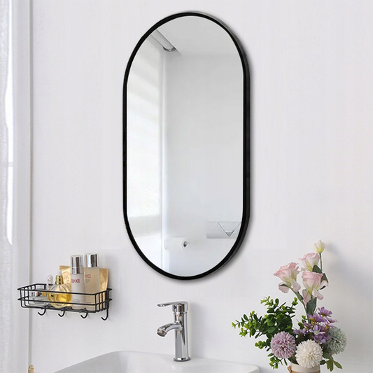 Dekorativer Spiegel 75 x 40 cm – einfache Montage, modernes Design für Bad, Flur oder Schlafzimmer