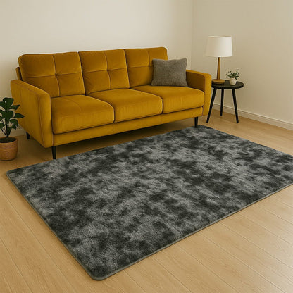 Plüschteppich – Dunkelgrau, weich und modern für jeden Raum