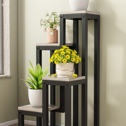 Pflanzenregal aus Metall – 4 Ebenen, modern & loft Stil