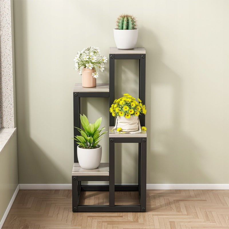 Pflanzenregal aus Metall – 4 Ebenen, modern & loft Stil